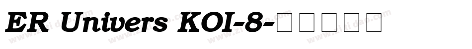 ER Univers KOI-8字体转换